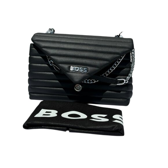 NWT **RARE HUGO BOSS Ayla Shoulder Bag 50487509 - Black - Picture 5 of 9